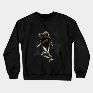 skater girl Crewneck Sweatshirt